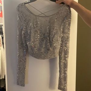 Two piece, short, formal dress